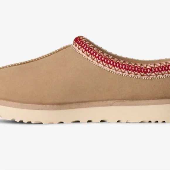 UGG Women's Tasman II Sand / Dark Cherry - Picture 2 of 5